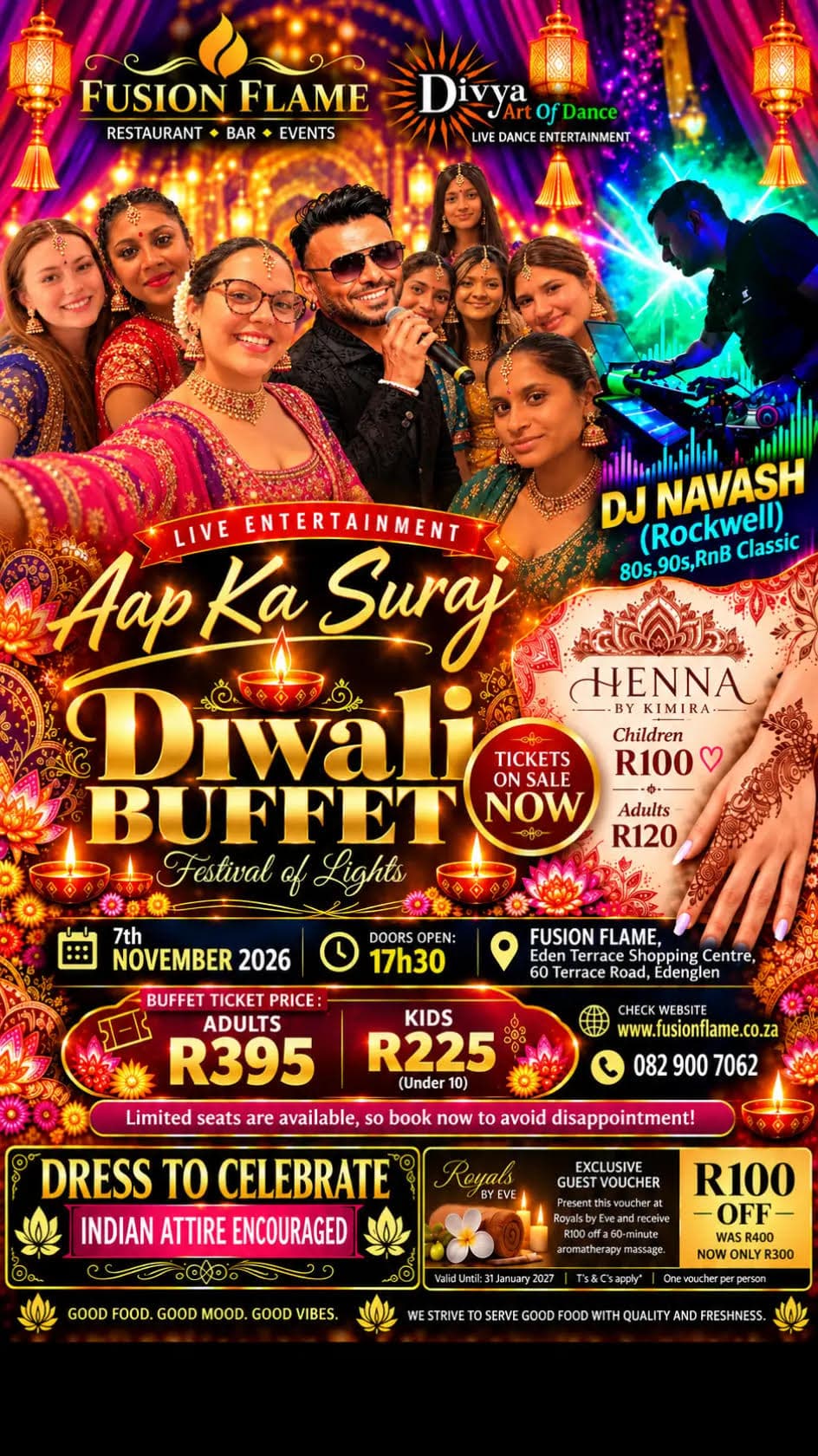 Fusion Flame Diwali Dinner  ( Adults Ticket )